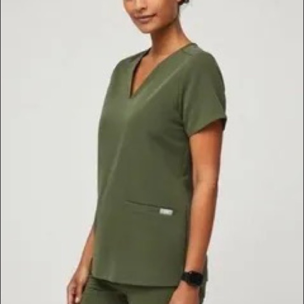 Figs Dark Olive Scrub Set
